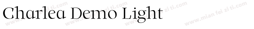 Charlea Demo Light字体转换